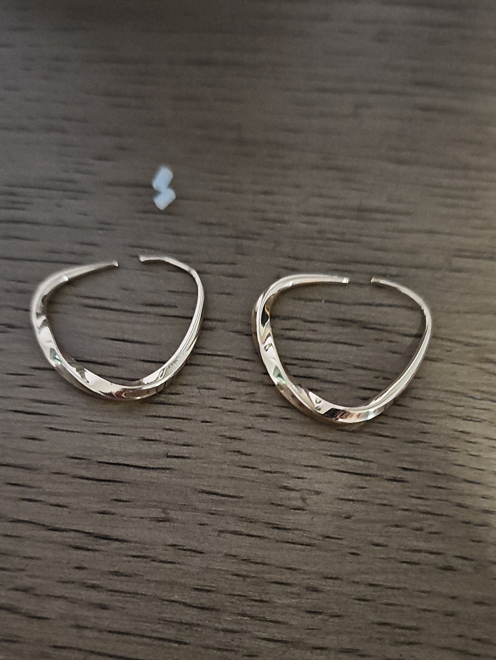 Polished Rose Gold-Tone Curved Hoop Earrings - Women's Jewelry